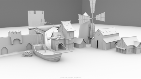 Miscellaneous asset models in the early stages. 